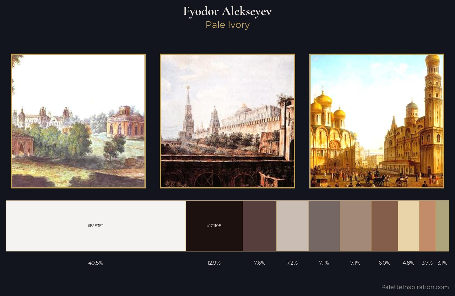 Fyodor Alekseyev Palette 5 — Pale Ivory