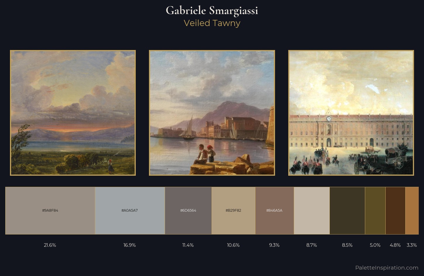 Gabriele Smargiassi Palette 3 — Veiled Tawny