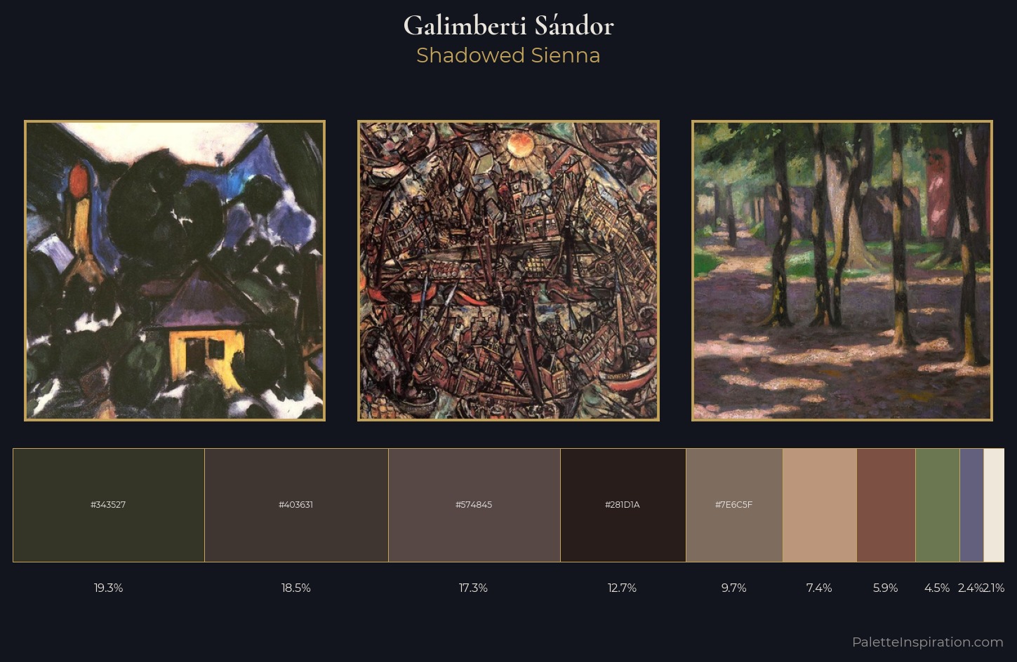 Galimberti Sándor Palette 6 — Shadowed Sienna