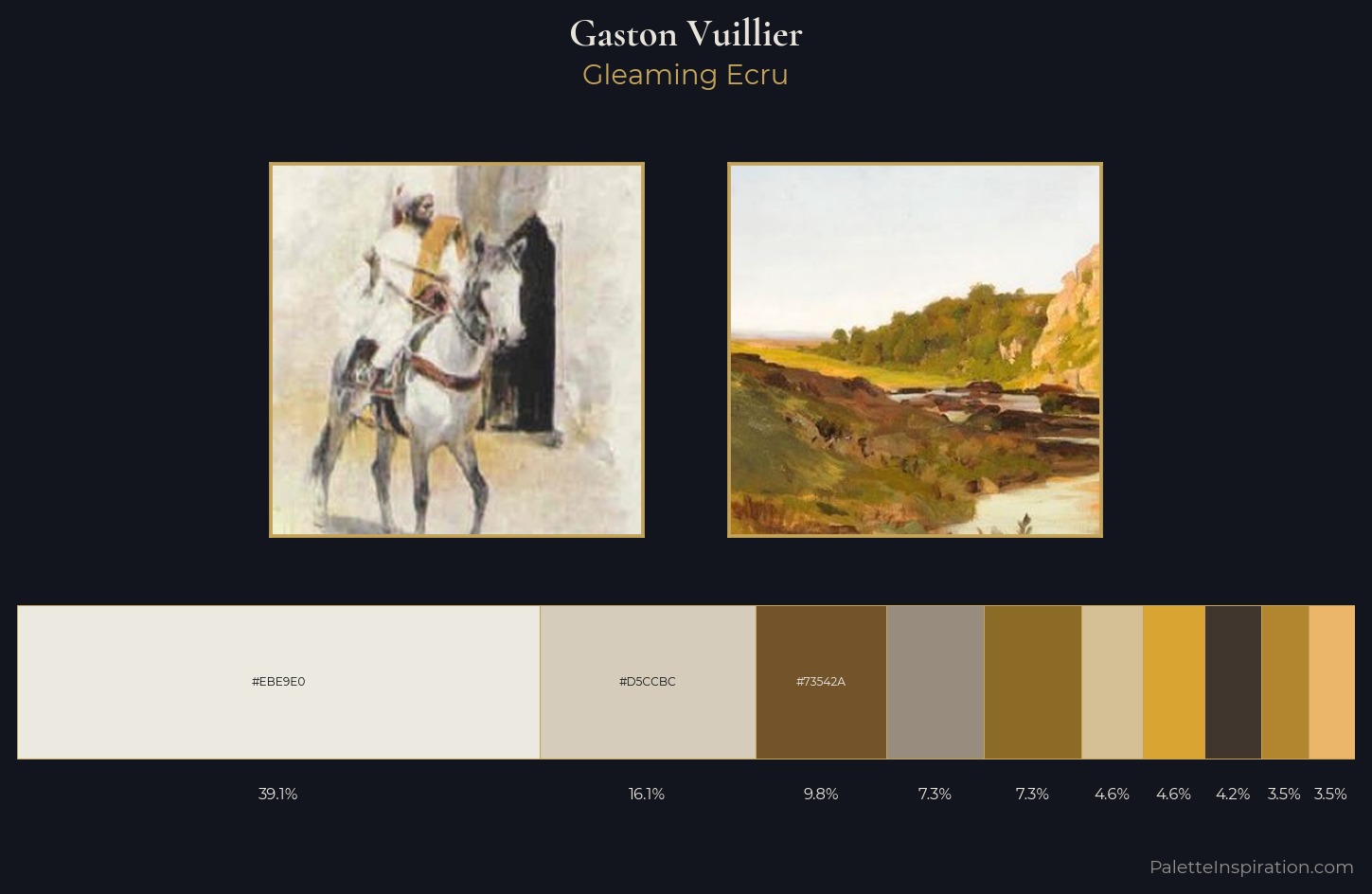 Gaston Vuillier Palette 1 — Gleaming Ecru