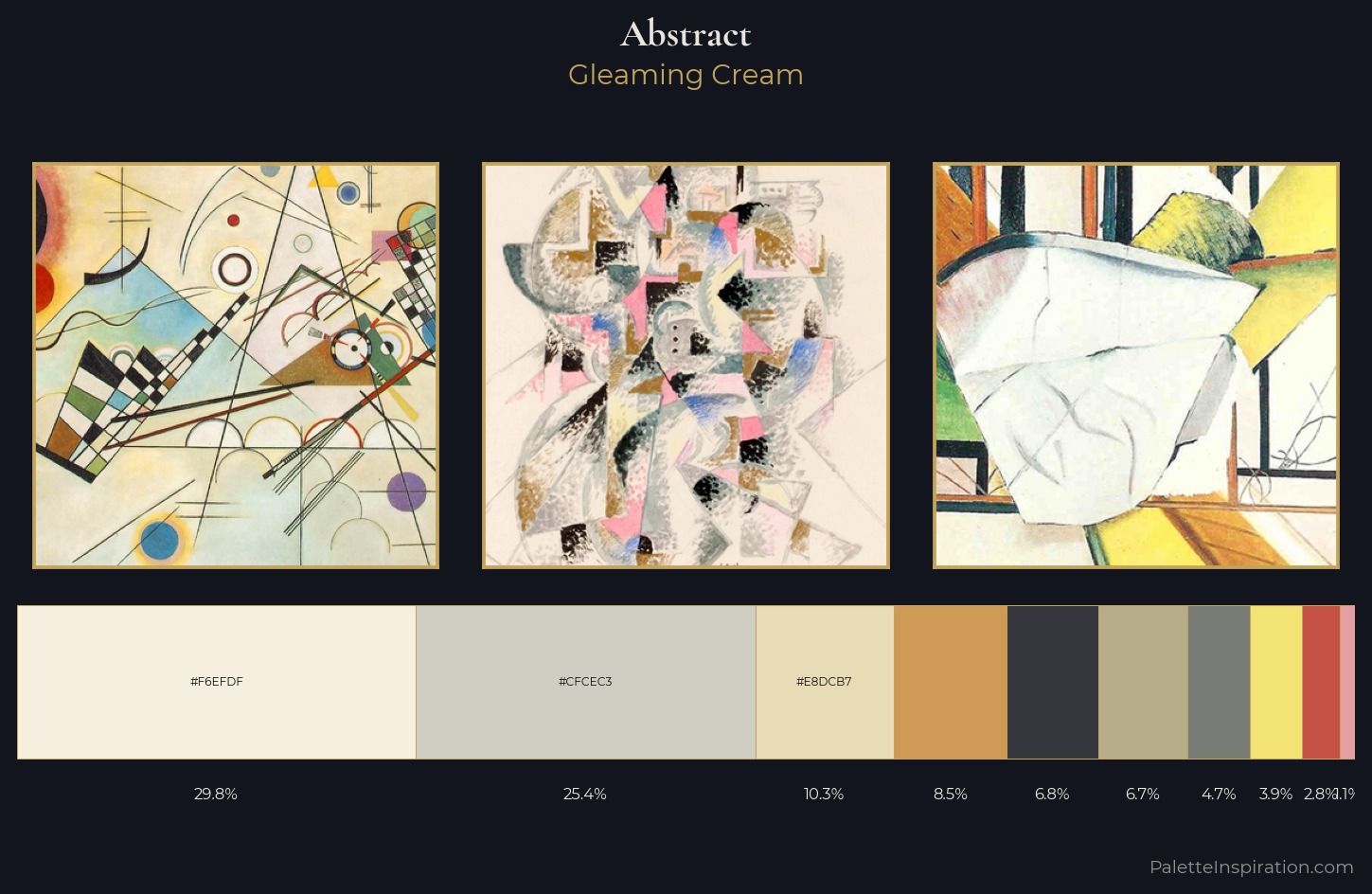abstract Palette 1 — Gleaming Cream