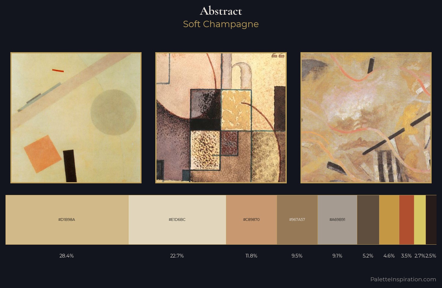 abstract Palette 6 — Soft Champagne
