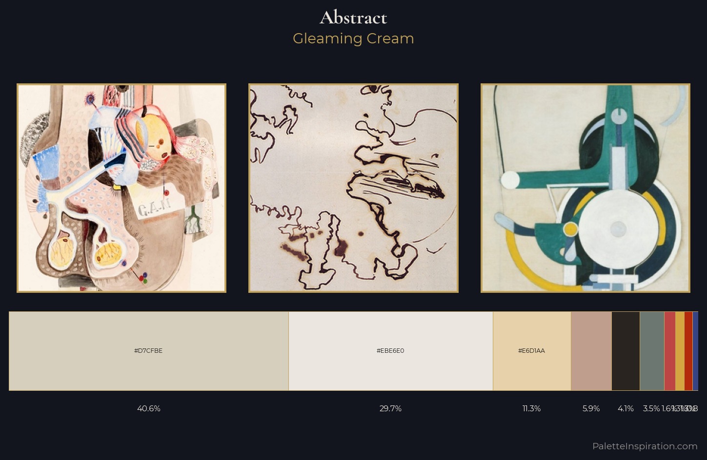 abstract Palette 7 — Gleaming Cream