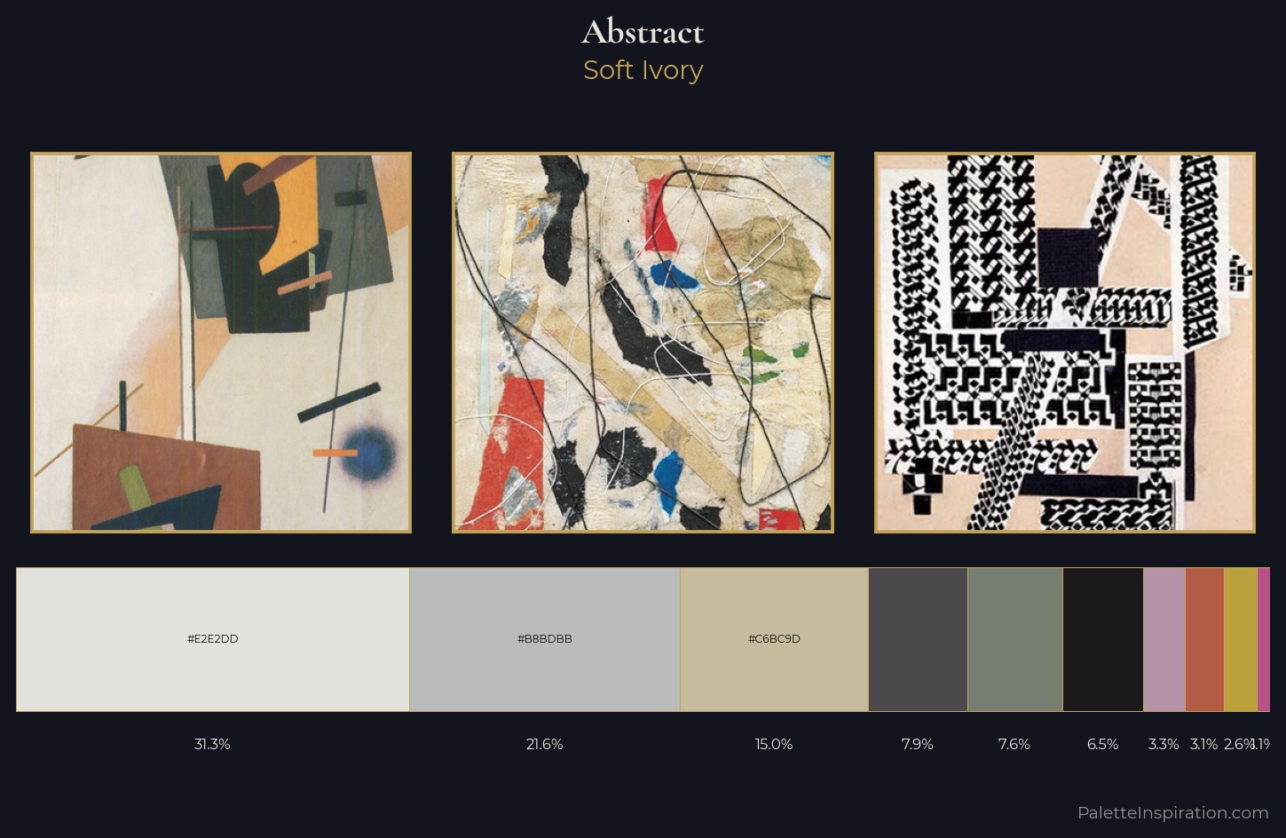 abstract Palette 9 — Soft Ivory