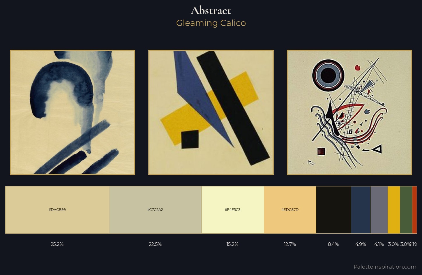 abstract Palette 10 — Gleaming Calico