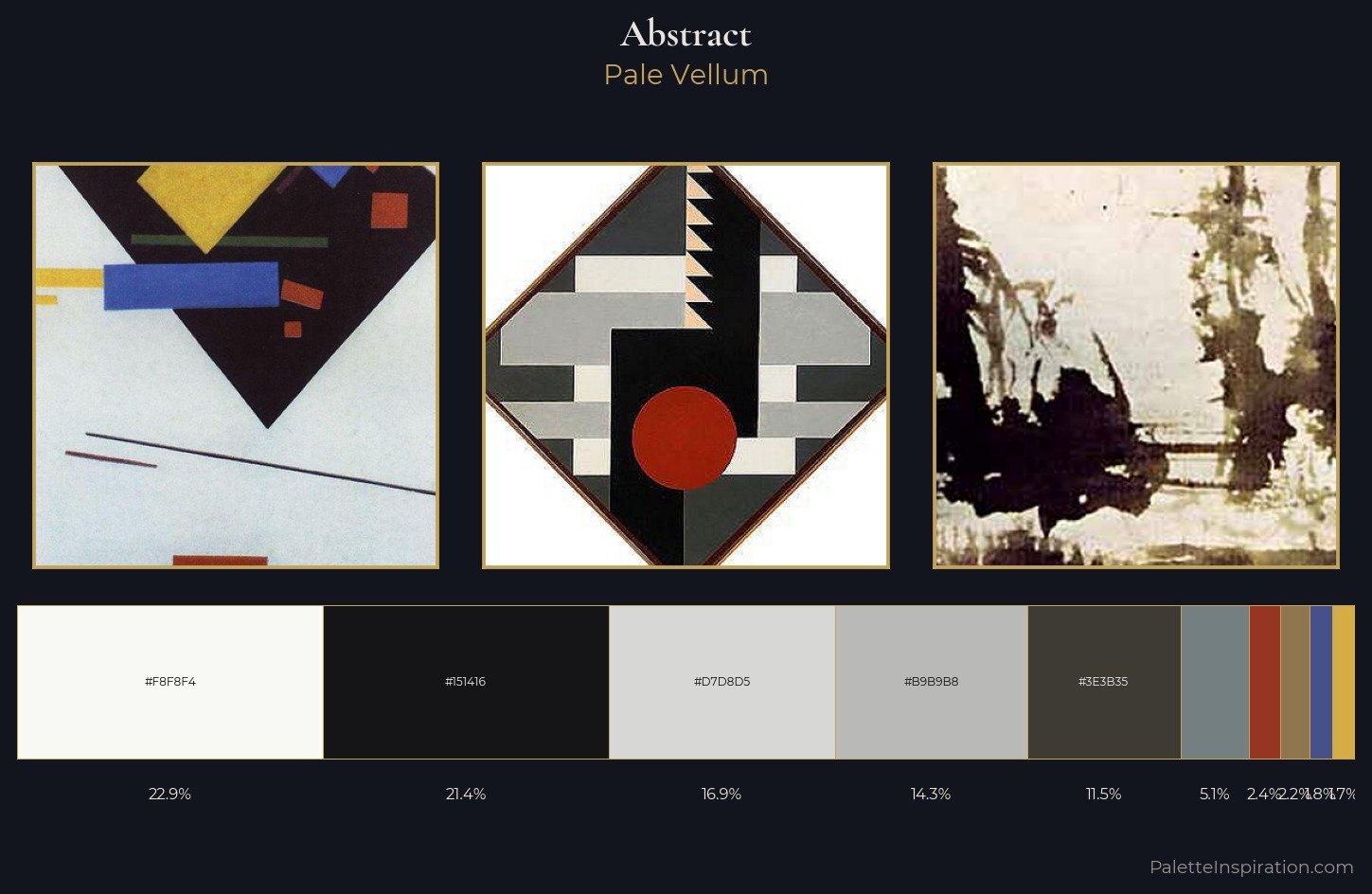 abstract Palette 13 — Pale Vellum