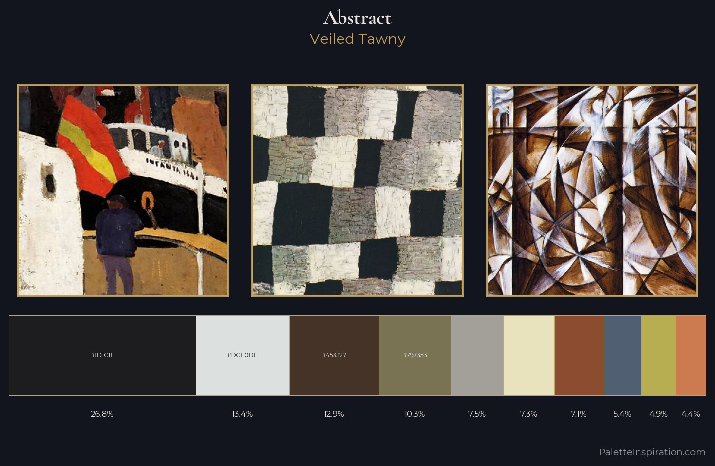 abstract Palette 16 — Veiled Tawny
