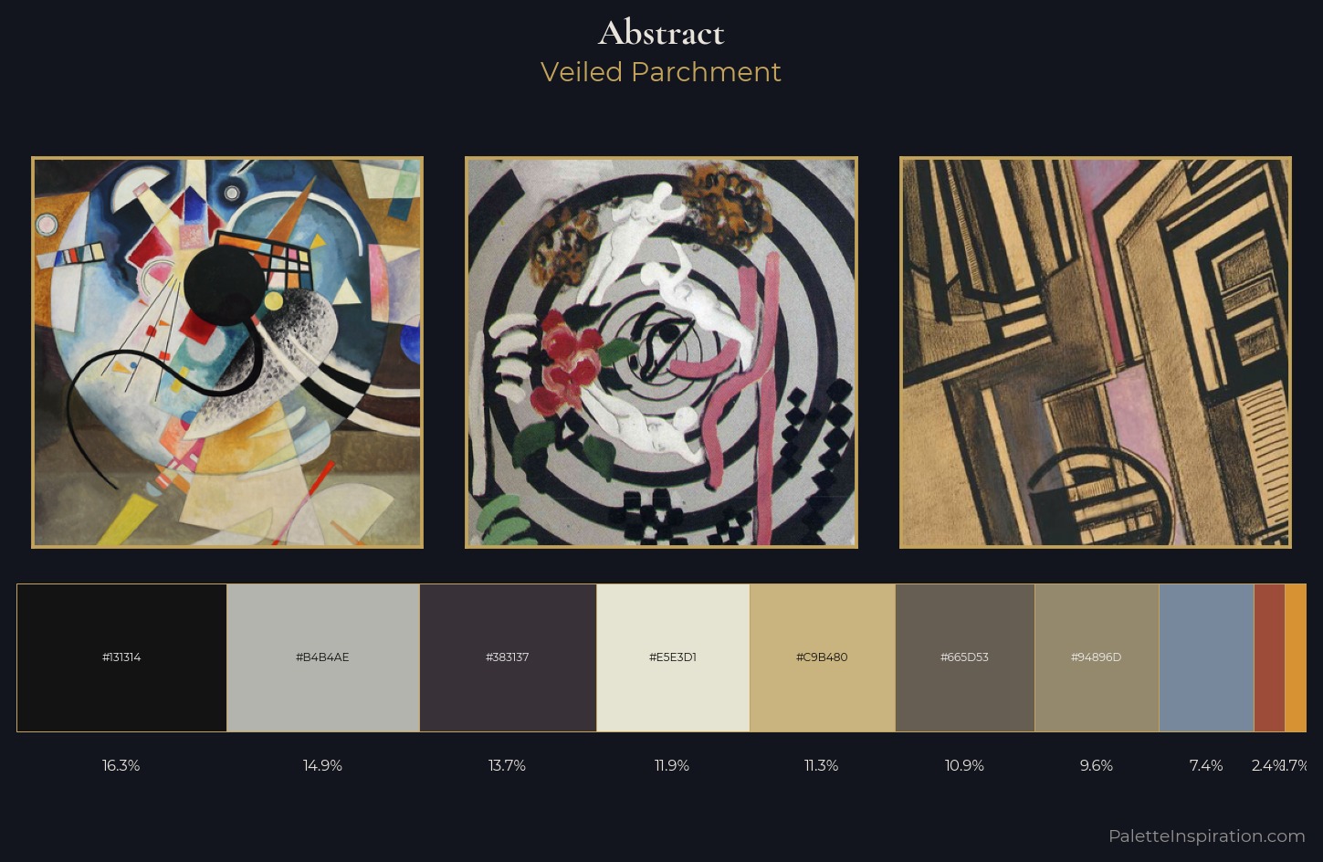 abstract Palette 19 — Veiled Parchment