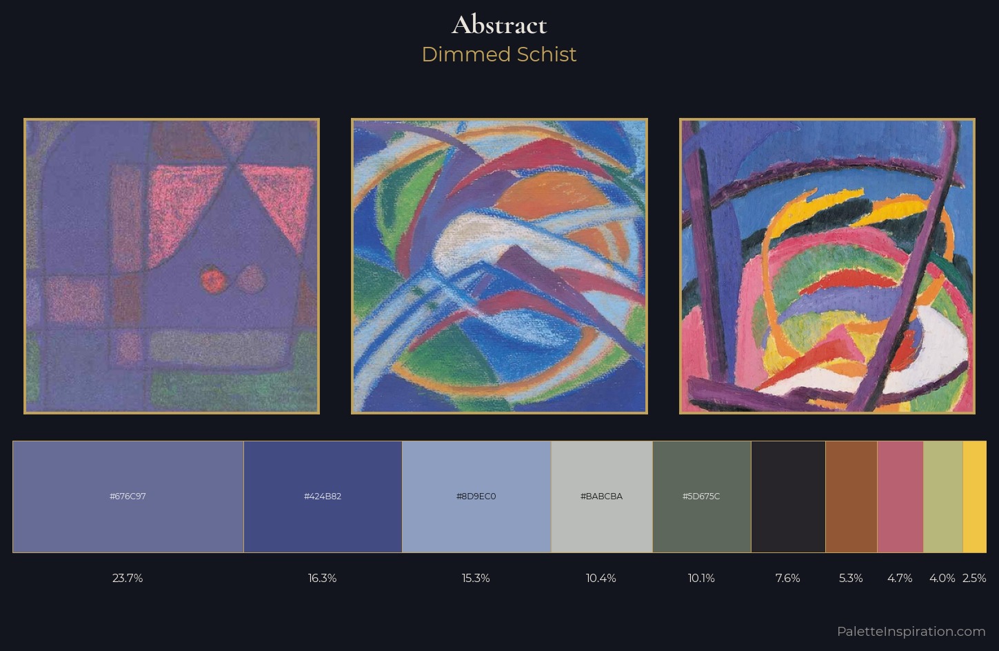 abstract Palette 20 — Dimmed Schist