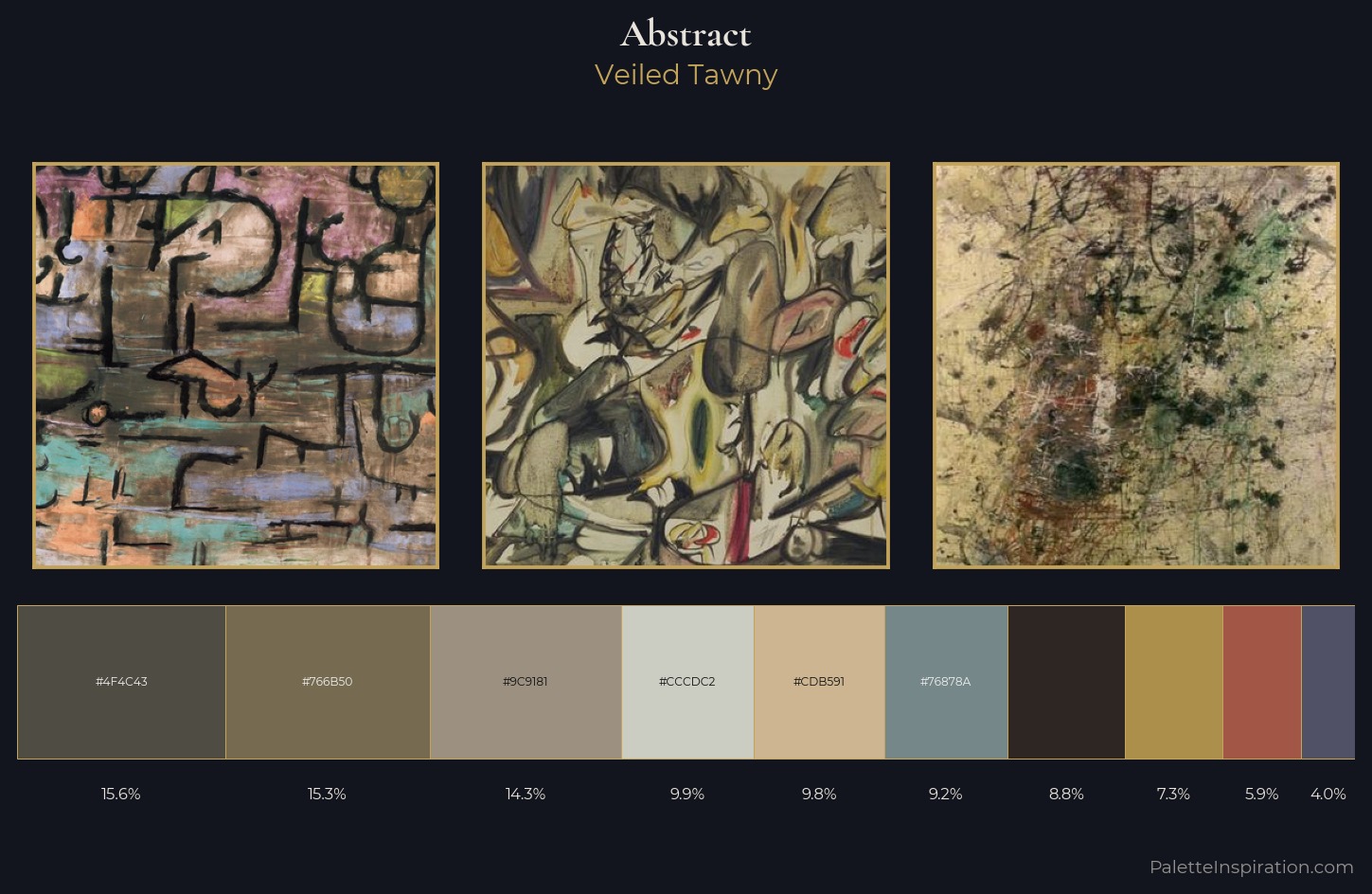 abstract Palette 21 — Veiled Tawny