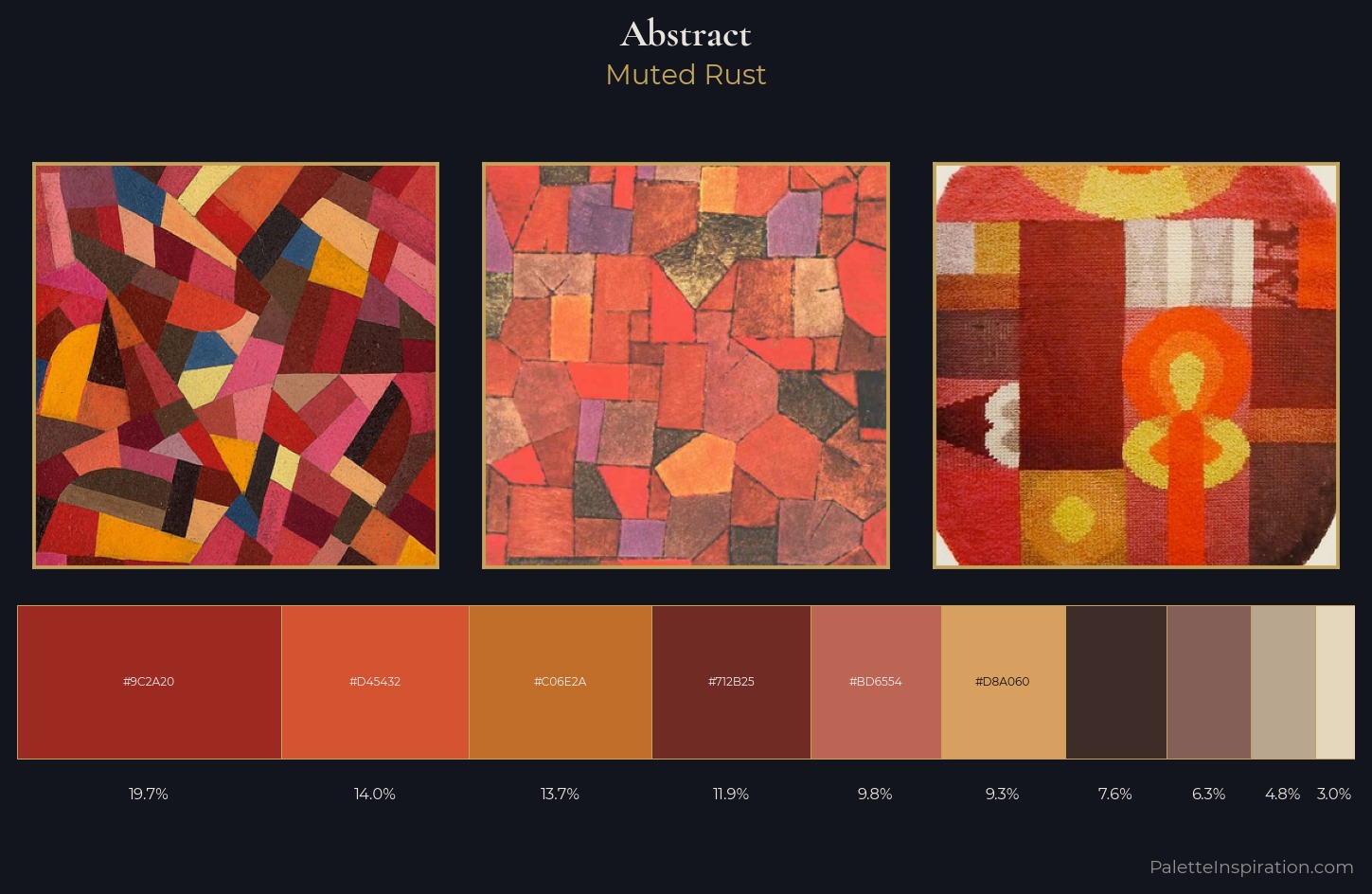 abstract Palette 22 — Muted Rust