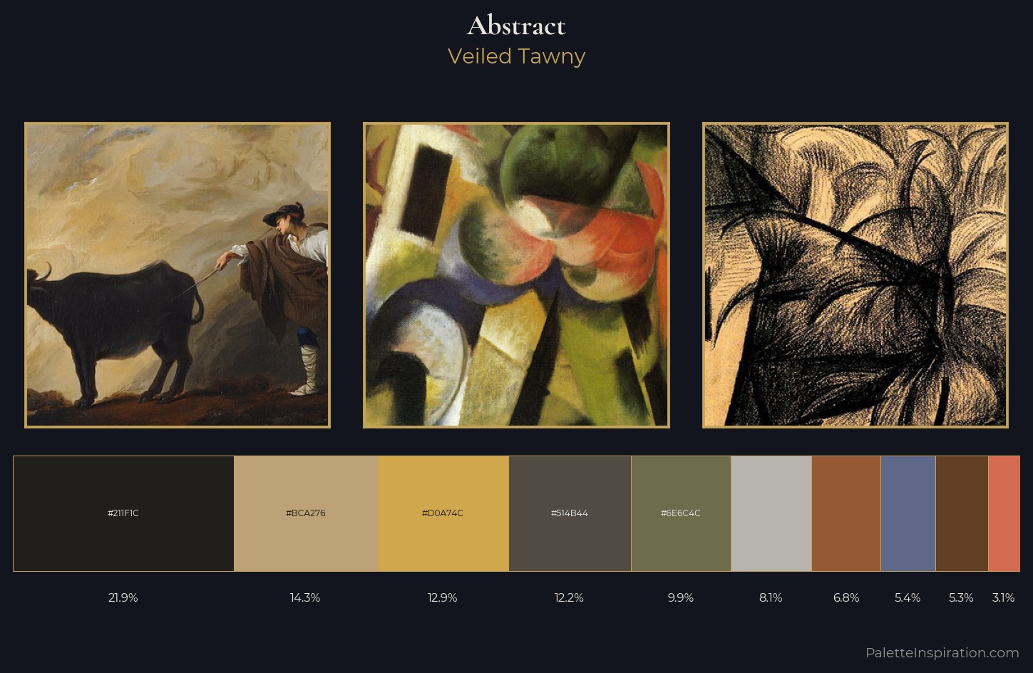 abstract Palette 25 — Veiled Tawny