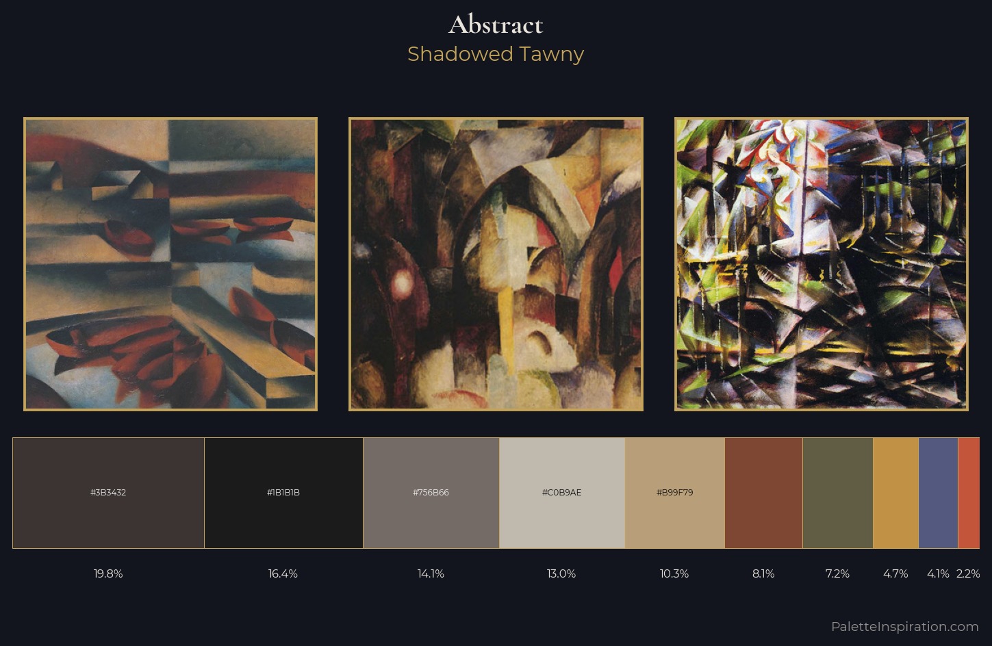 abstract Palette 28 — Shadowed Tawny