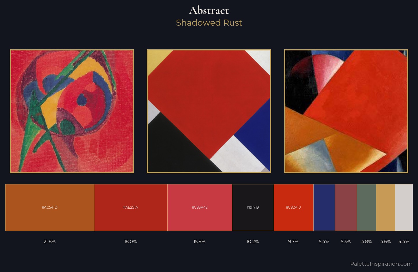 abstract Palette 33 — Shadowed Rust