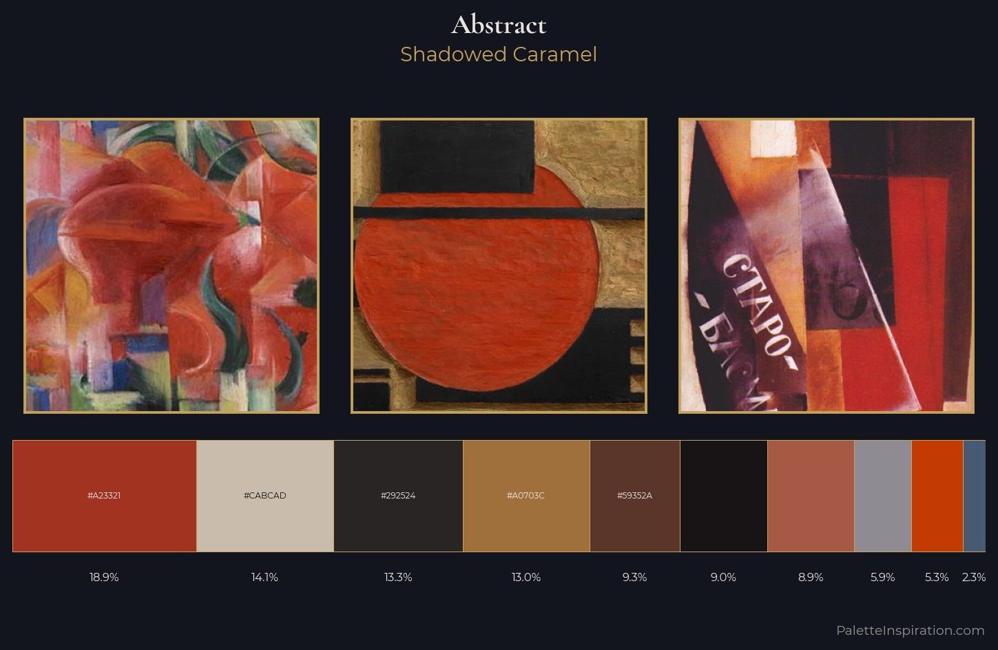 abstract Palette 34 — Shadowed Caramel