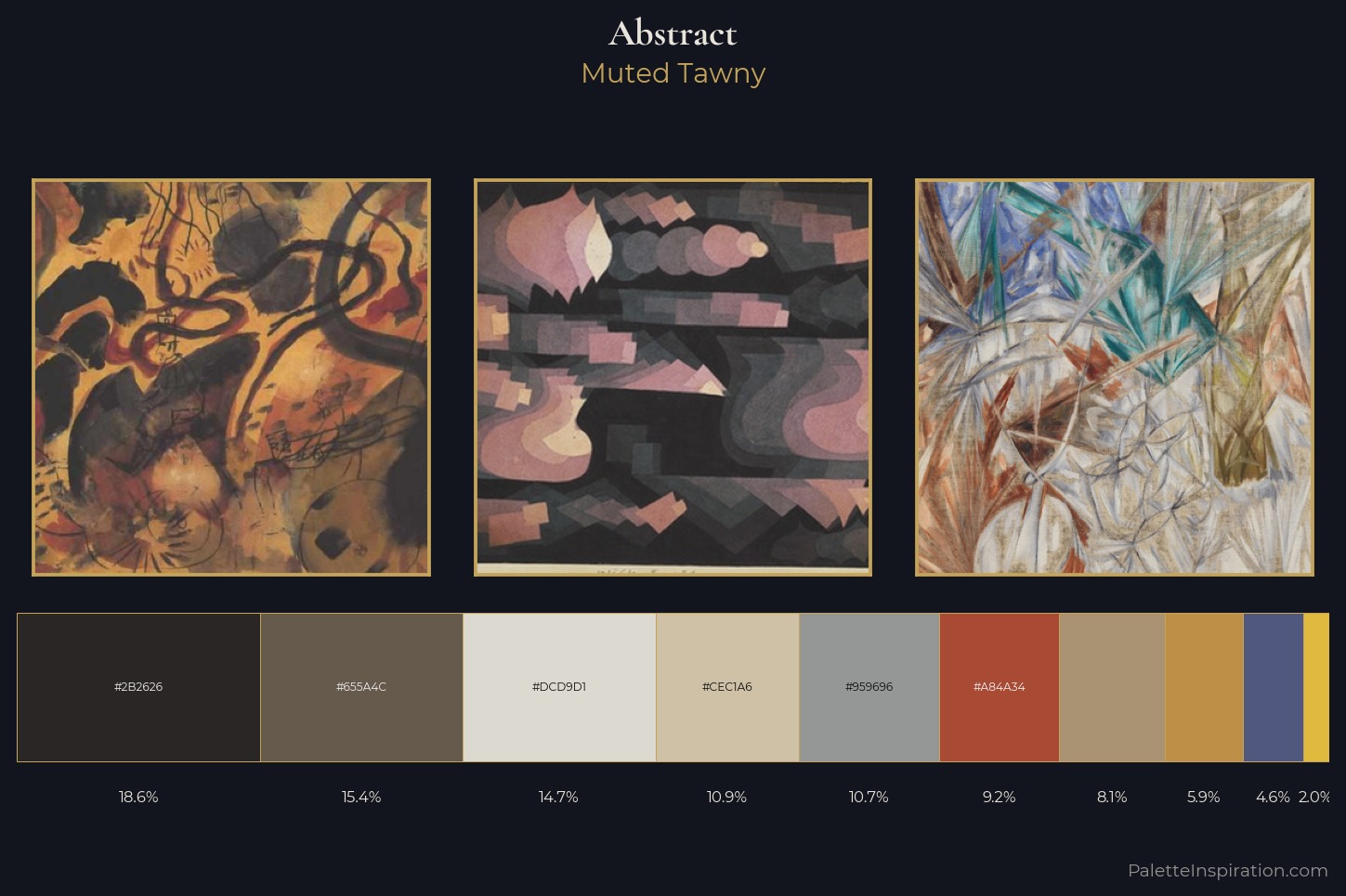 abstract Master Palette — Muted Tawny