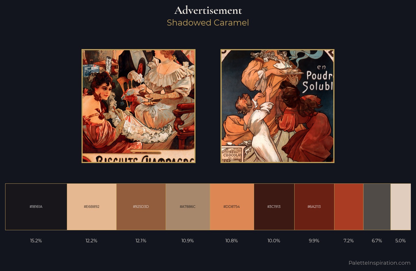 advertisement Palette 4 — Shadowed Caramel
