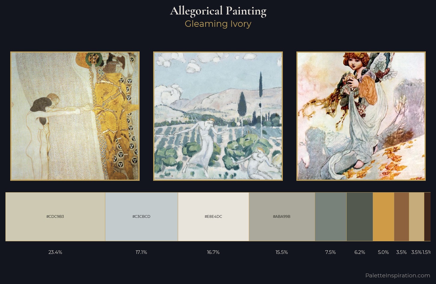 allegorical painting Color Palette