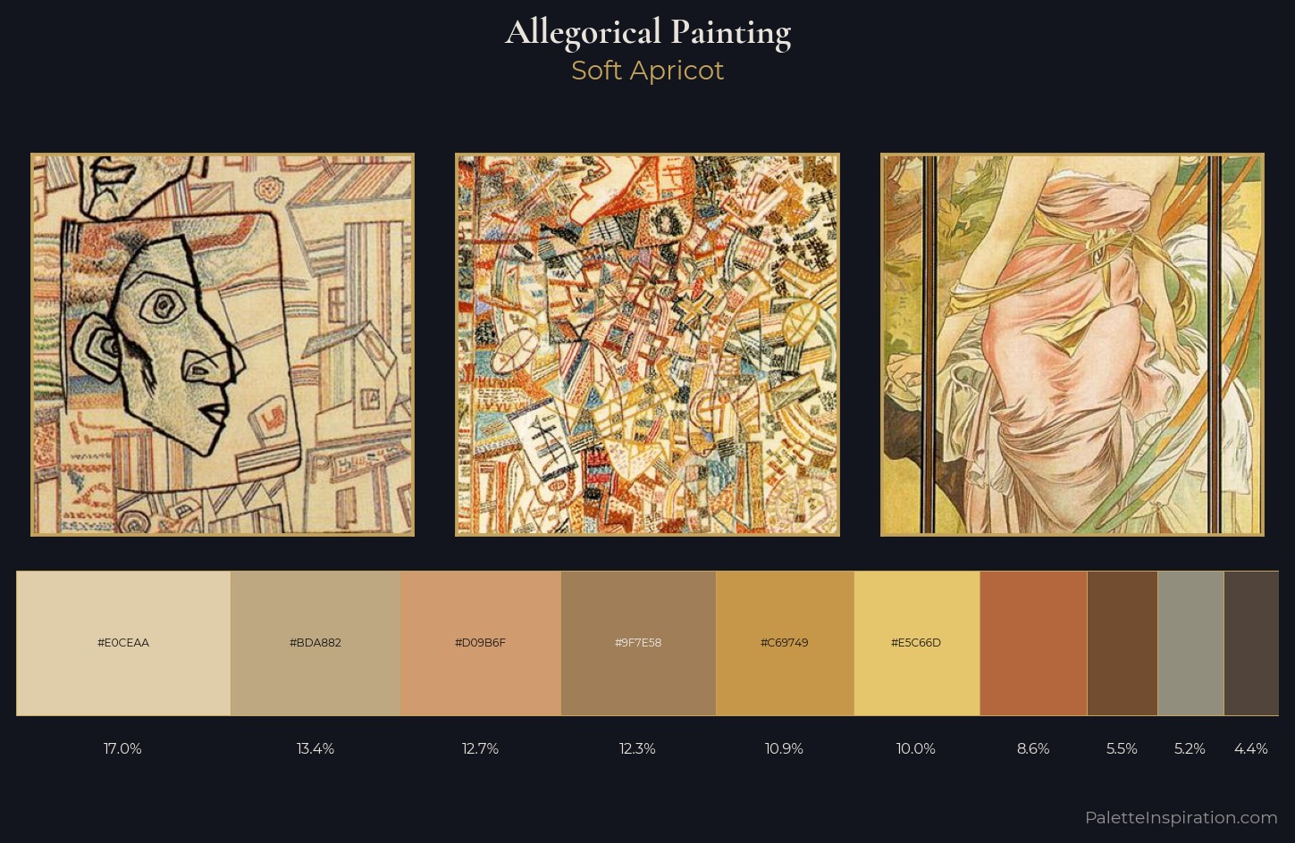 allegorical painting Palette 2 — Soft Apricot