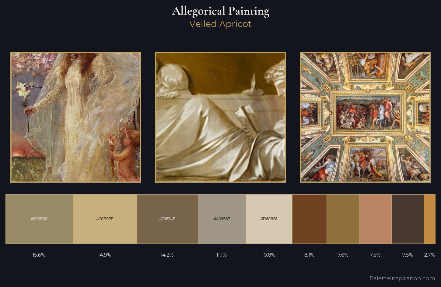 allegorical painting Palette 4 — Veiled Apricot
