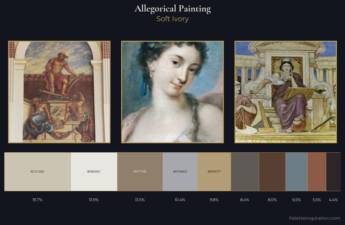 allegorical painting Palette 5 — Soft Ivory
