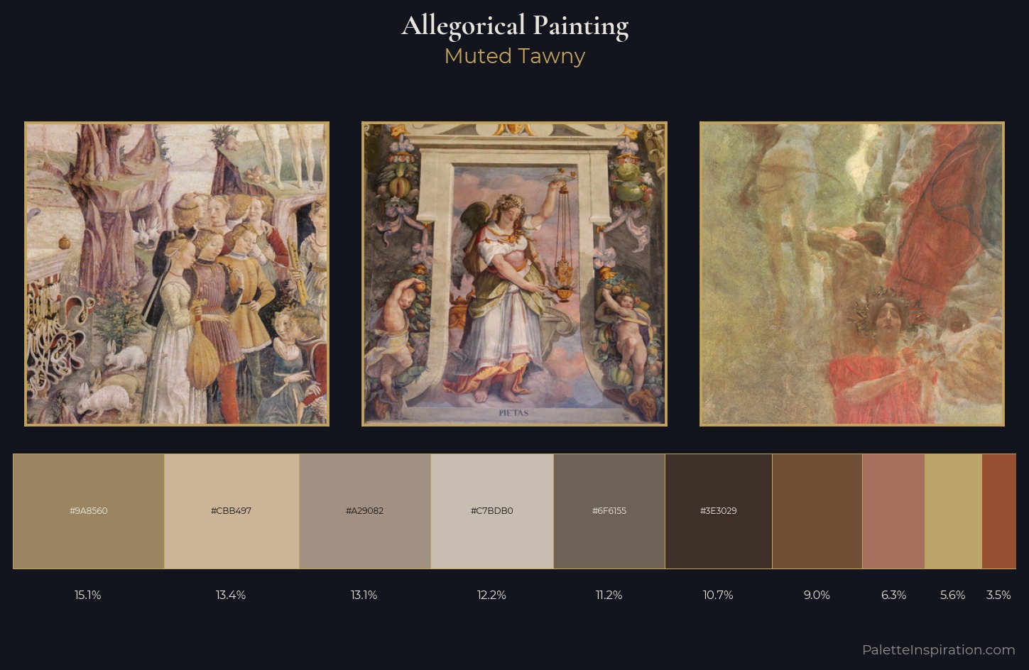 allegorical painting Palette 6 — Muted Tawny