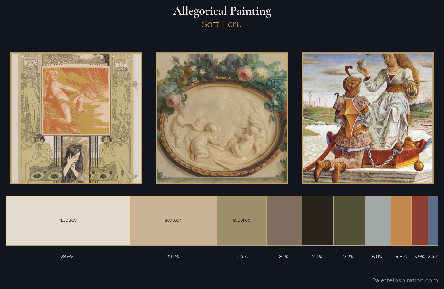 allegorical painting Palette 7 — Soft Ecru