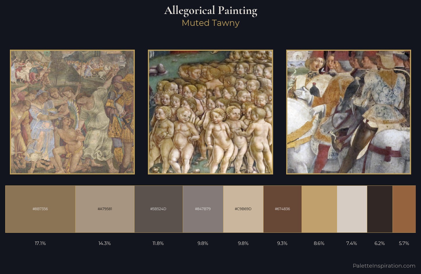 allegorical painting Palette 8 — Muted Tawny