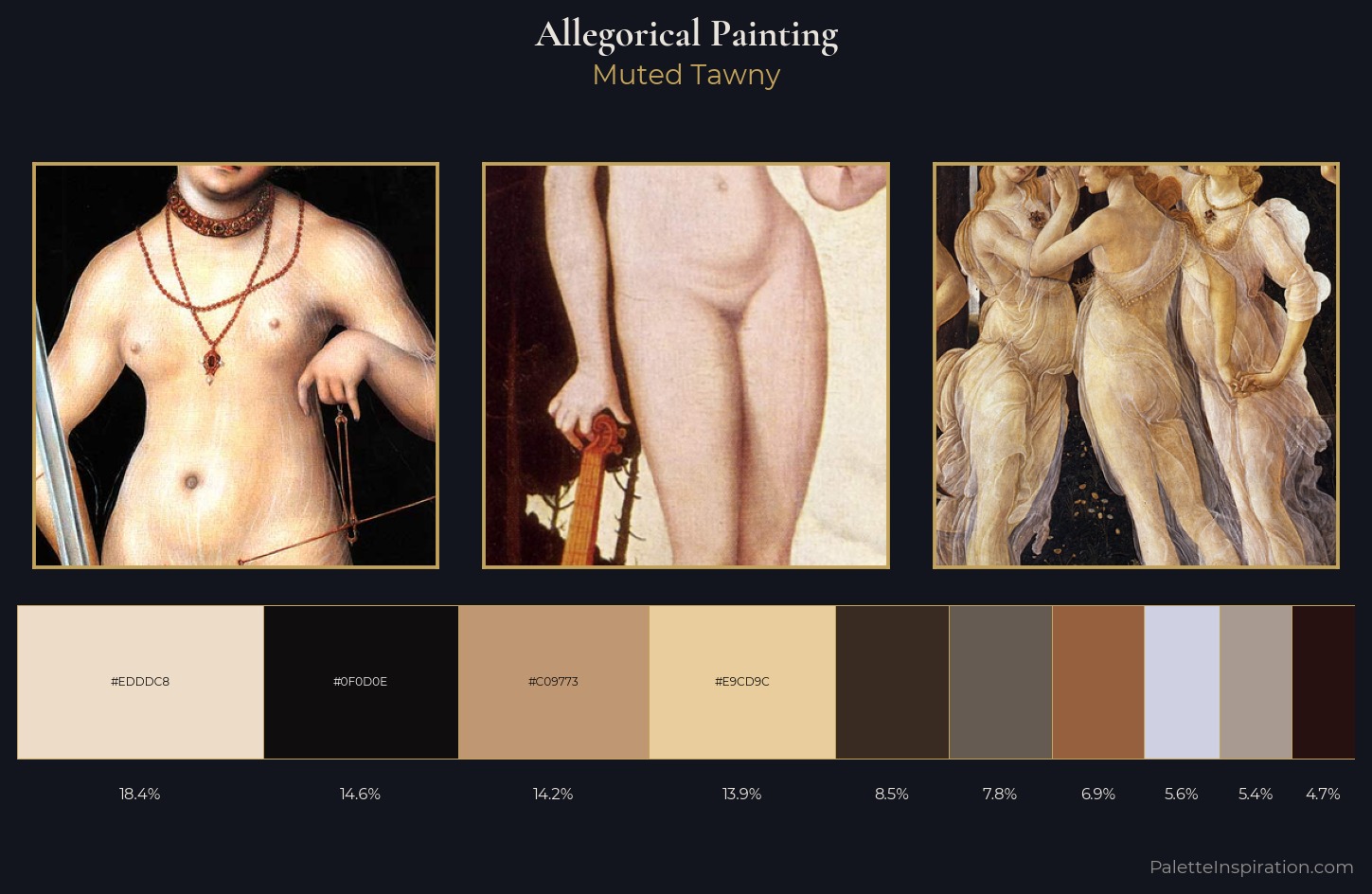 allegorical painting Palette 9 — Muted Tawny