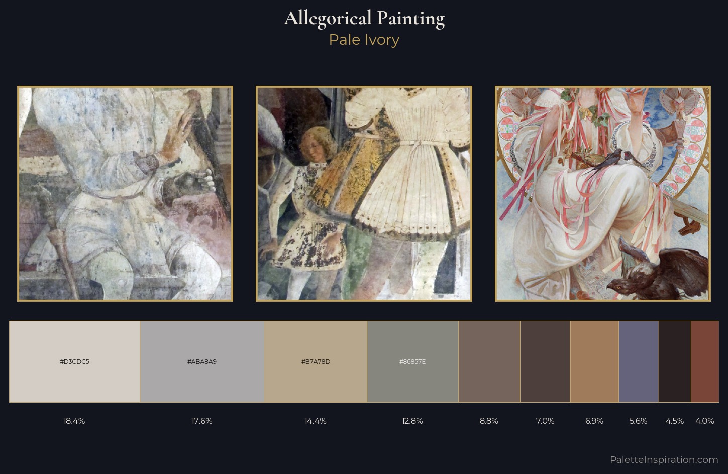 allegorical painting Palette 13 — Pale Ivory