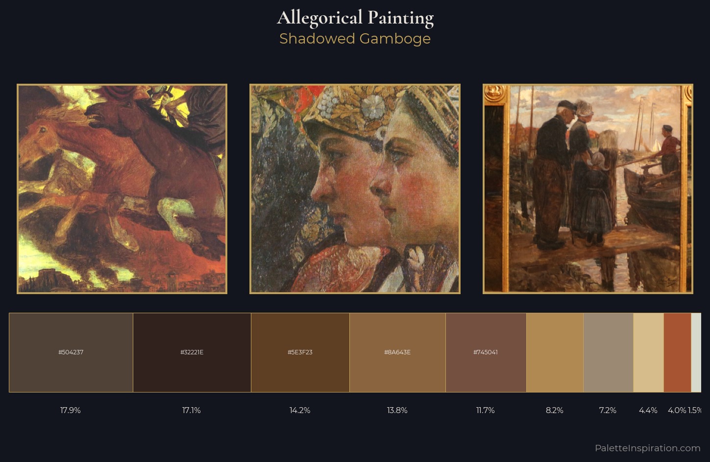 allegorical painting Palette 15 — Shadowed Gamboge