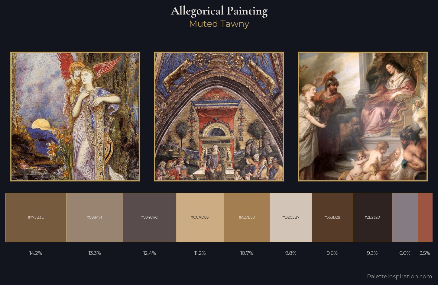 allegorical painting Palette 16 — Muted Tawny