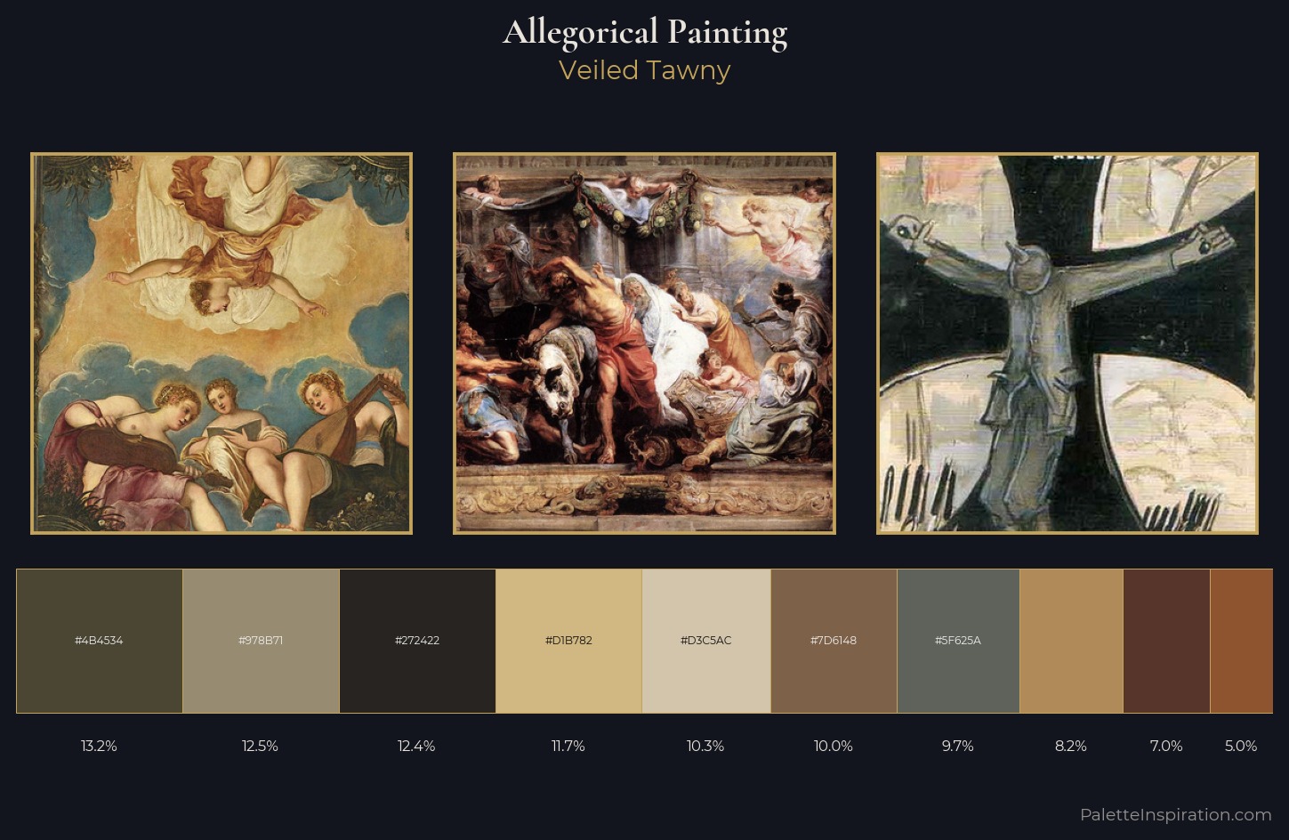 allegorical painting Palette 17 — Veiled Tawny