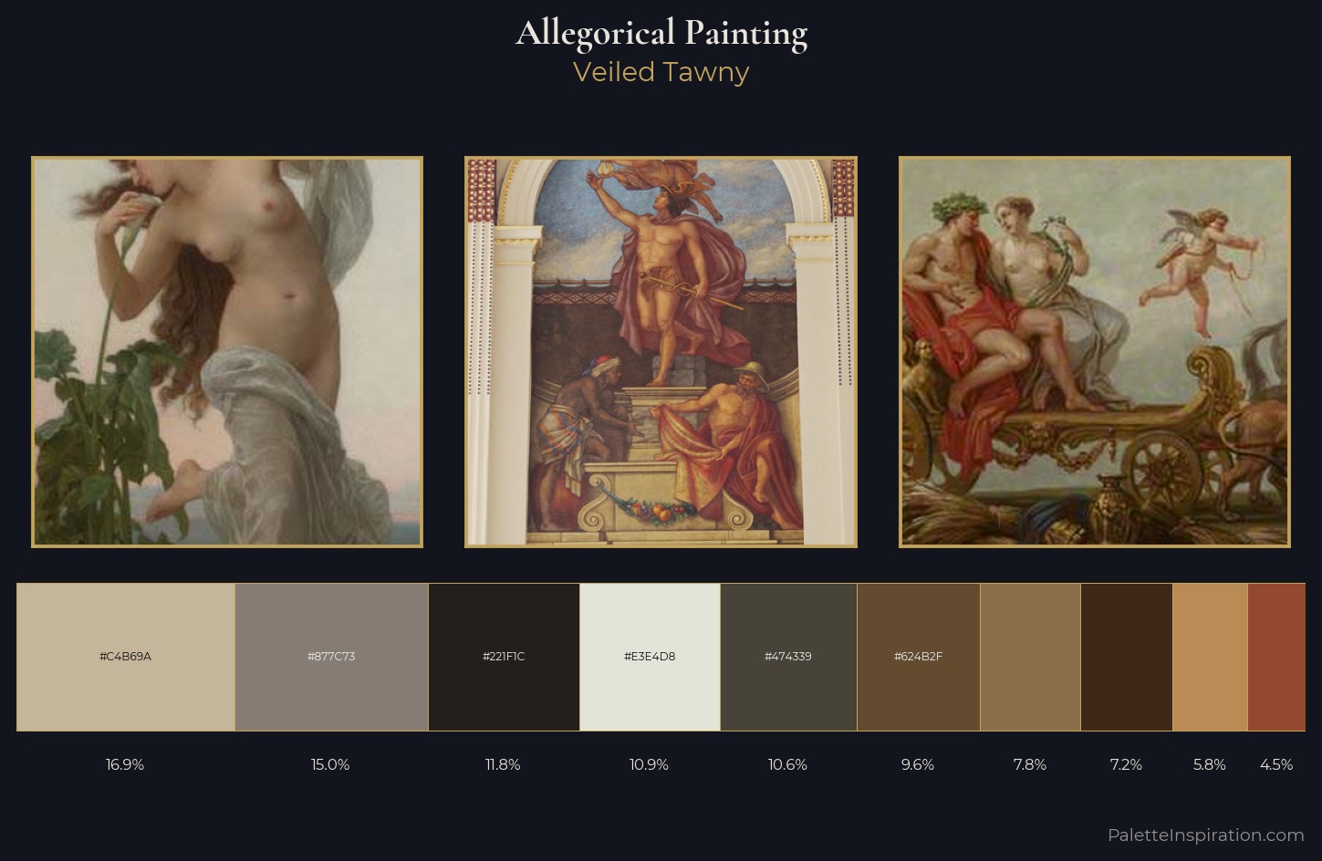 allegorical painting Palette 19 — Veiled Tawny