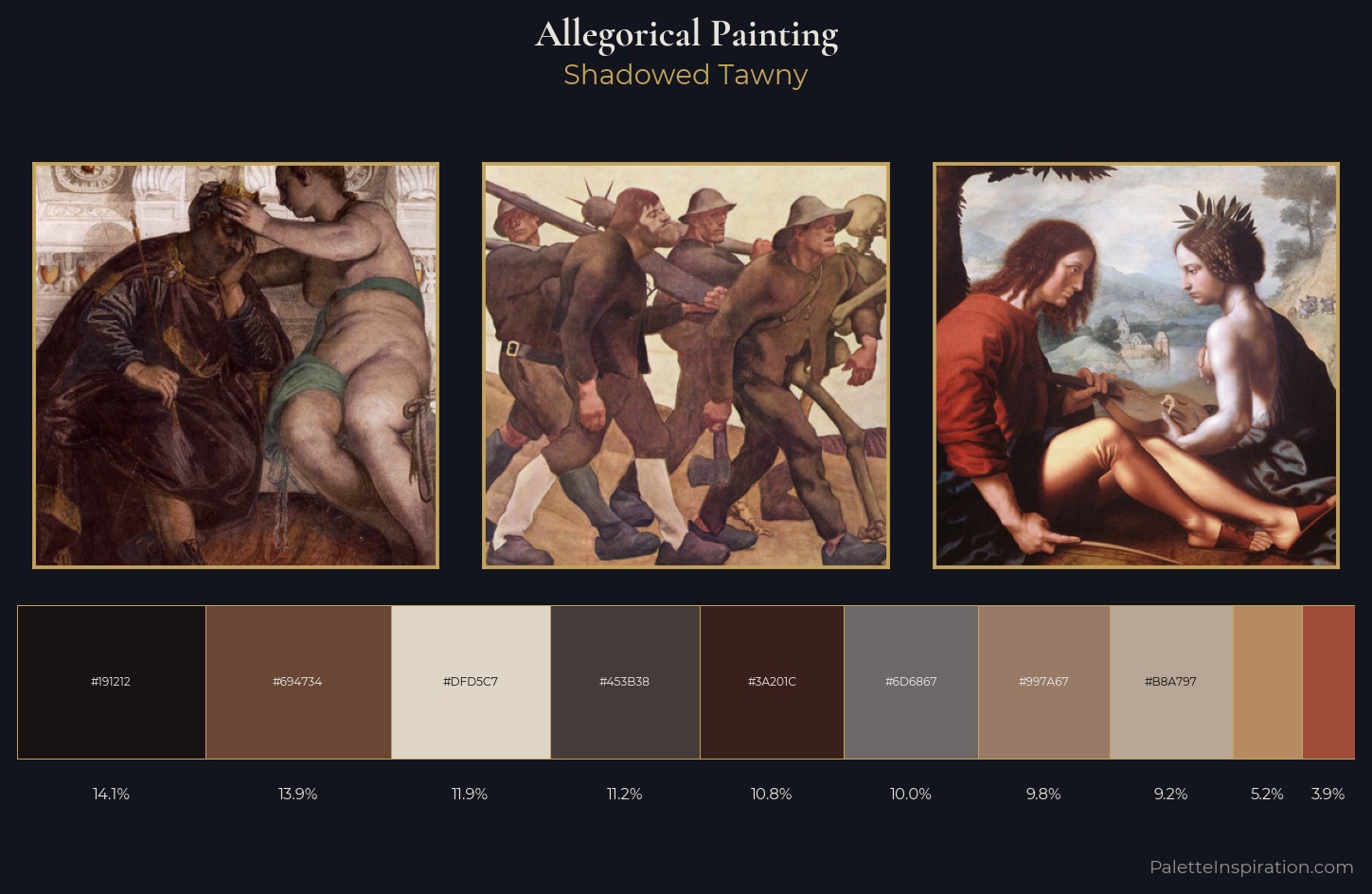 allegorical painting Palette 25 — Shadowed Tawny