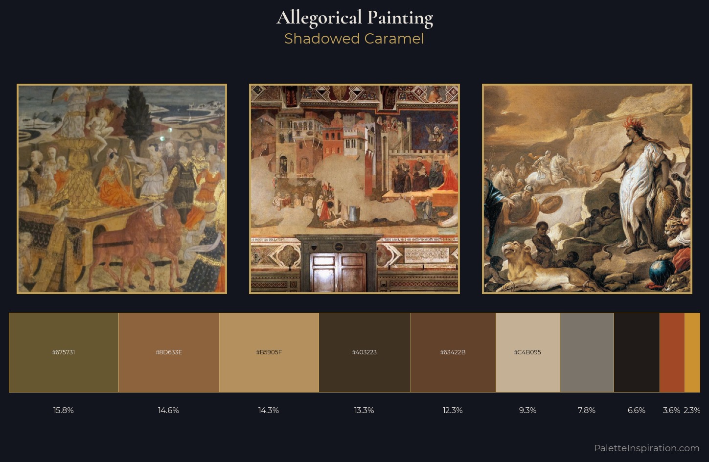 allegorical painting Palette 27 — Shadowed Caramel