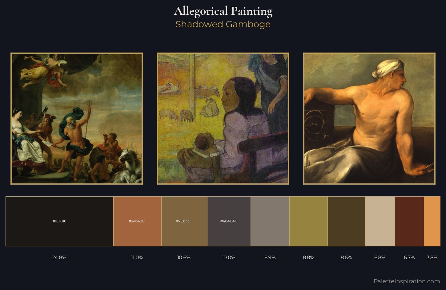 allegorical painting Palette 29 — Shadowed Gamboge