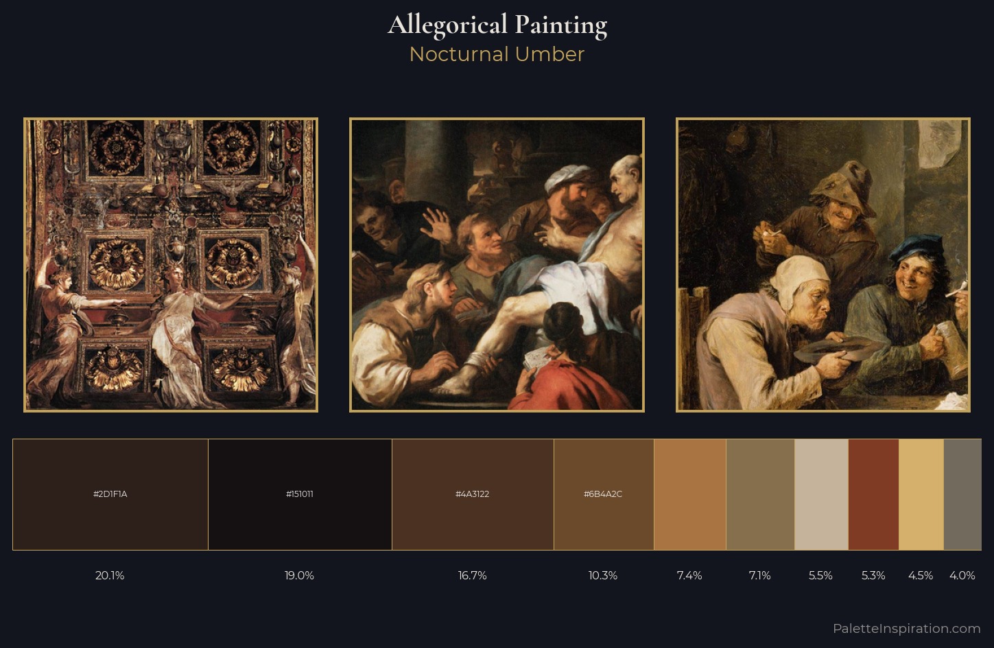 allegorical painting Palette 31 — Nocturnal Umber