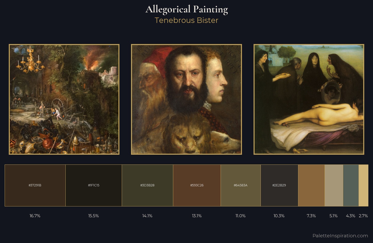allegorical painting Palette 34 — Tenebrous Bister