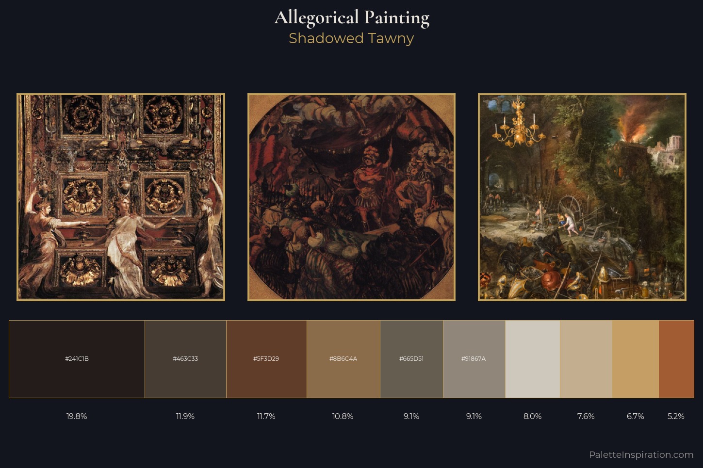 allegorical painting Master Palette — Shadowed Tawny