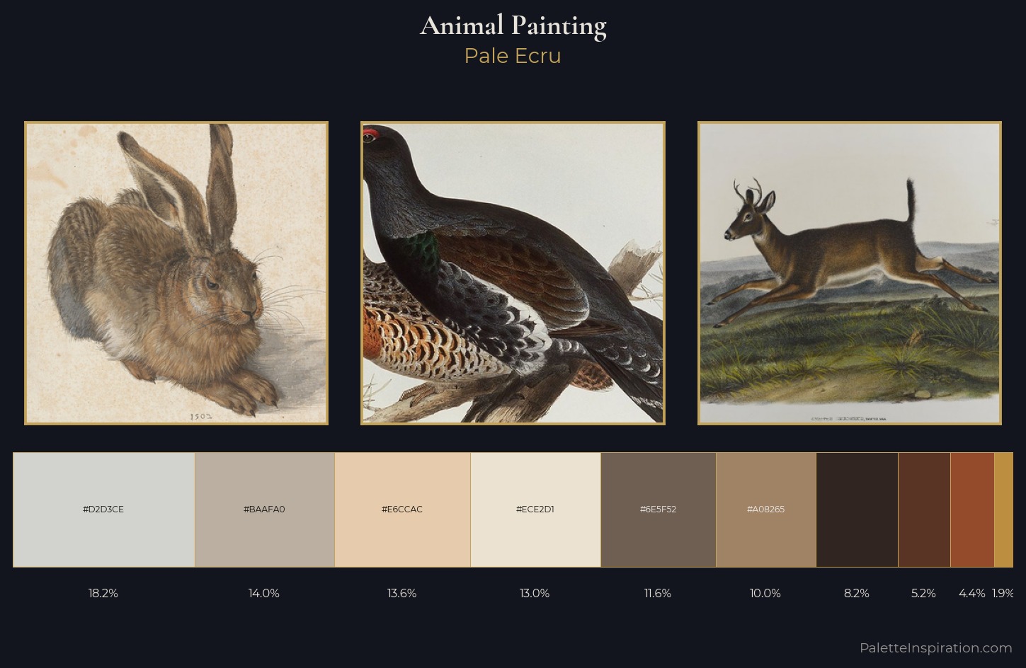 animal painting Palette 5 — Pale Ecru