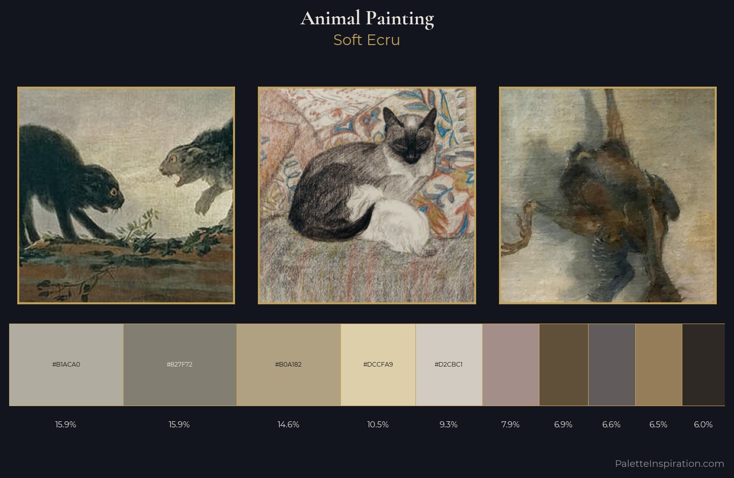 animal painting Palette 7 — Soft Ecru