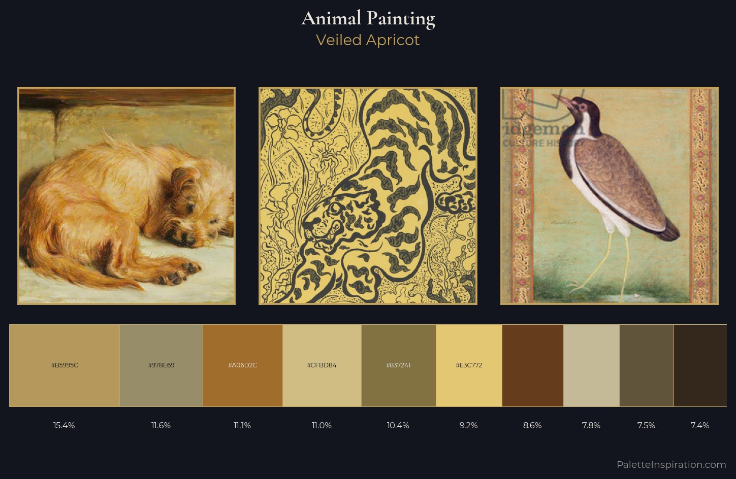 animal painting Palette 9 — Veiled Apricot