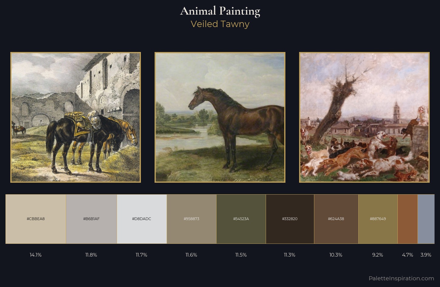animal painting Palette 10 — Veiled Tawny