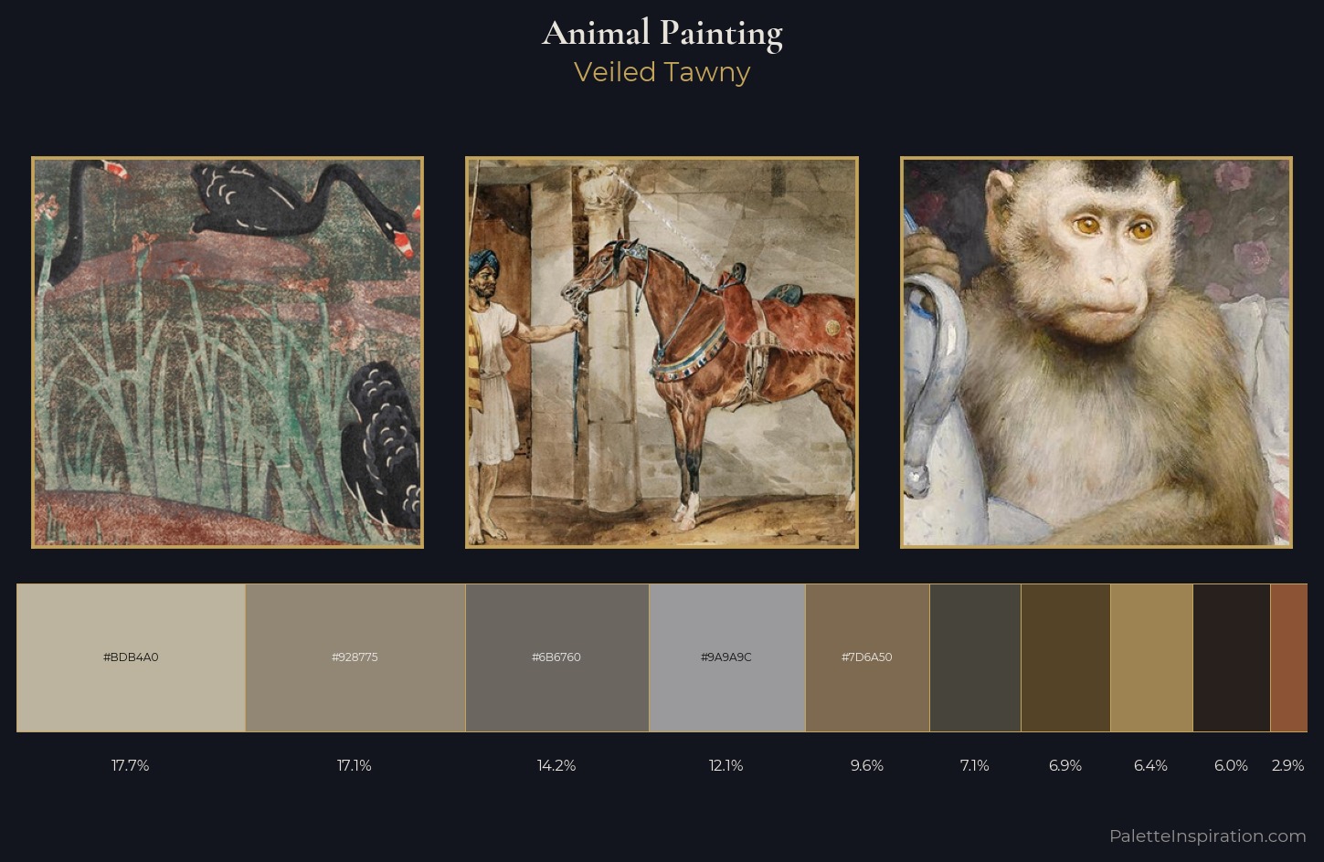 animal painting Palette 20 — Veiled Tawny