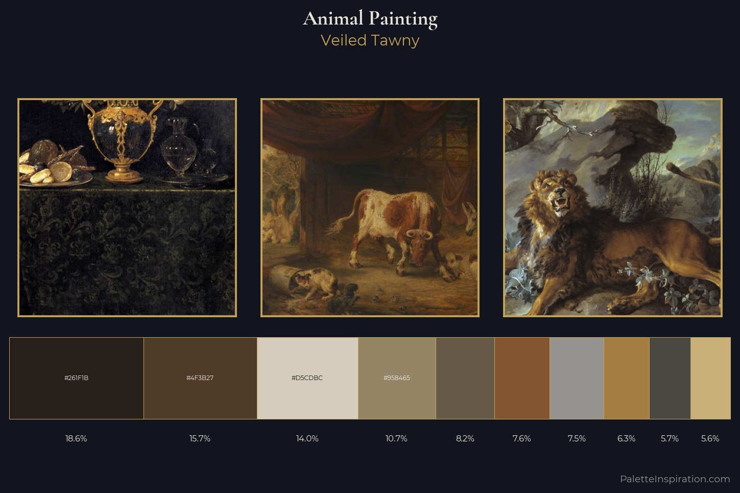 animal painting Master Palette — Veiled Tawny