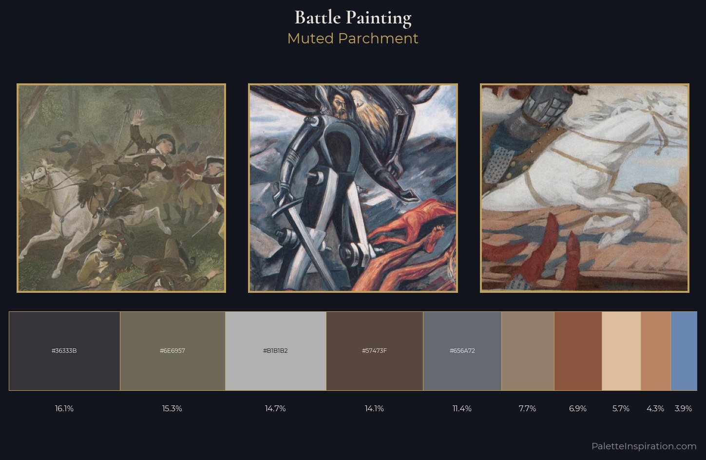 battle painting Palette 13 — Muted Parchment