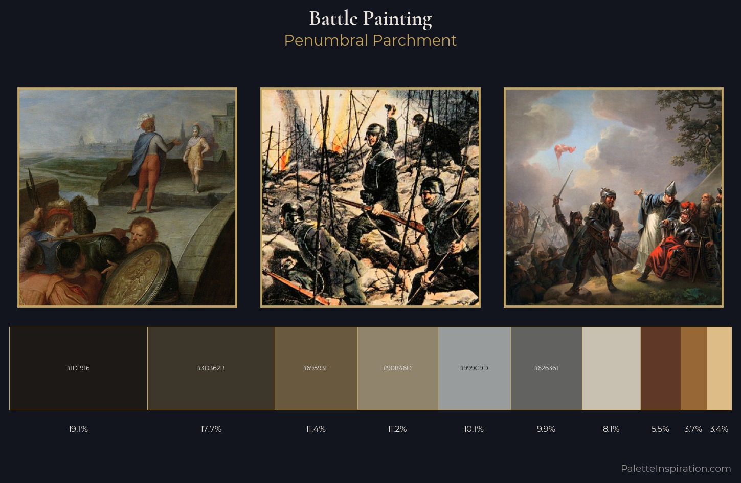 battle painting Palette 17 — Penumbral Parchment