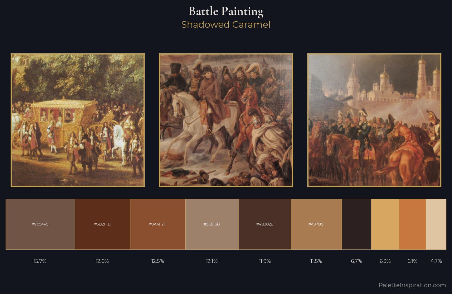 battle painting Palette 18 — Shadowed Caramel