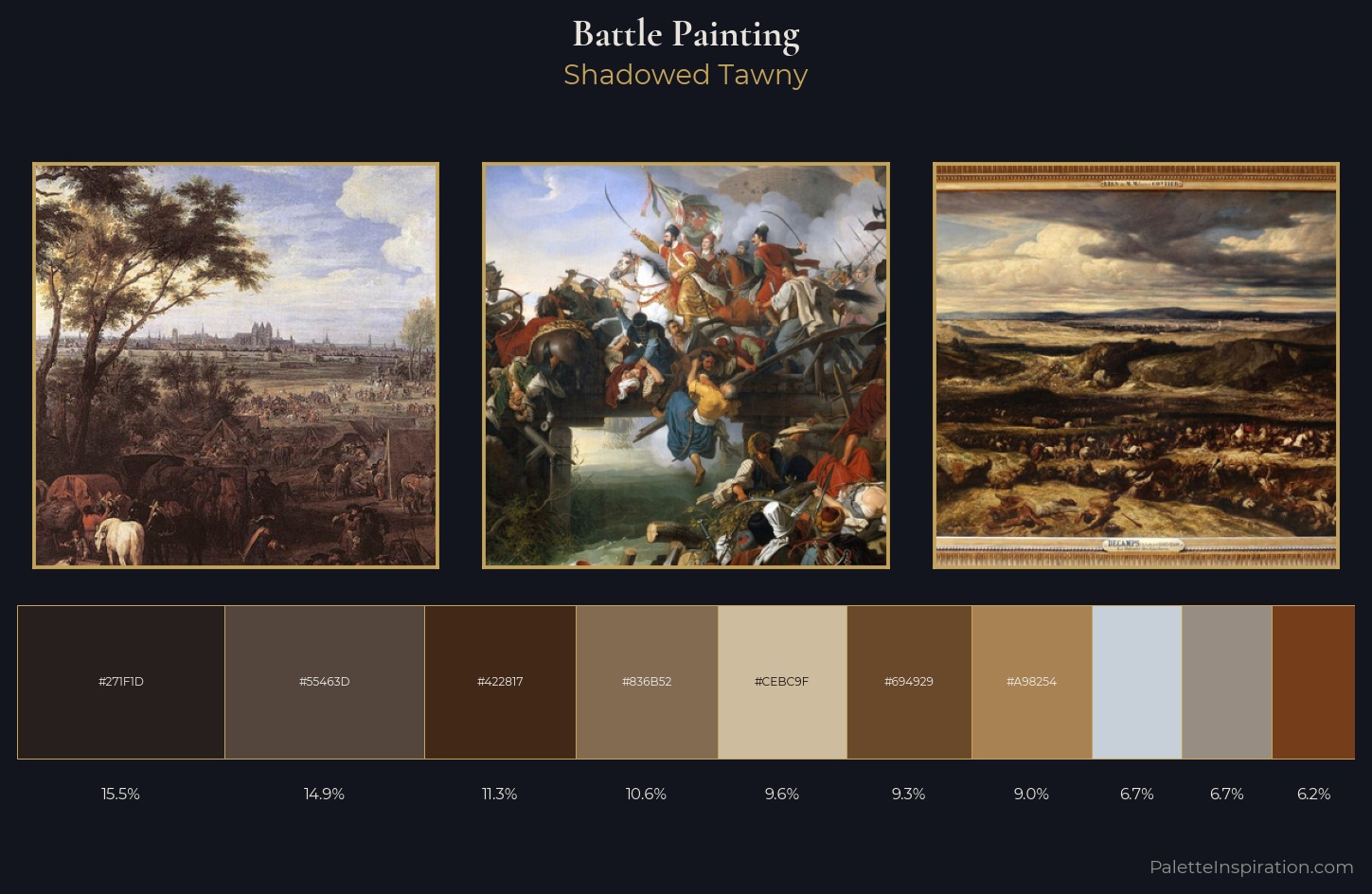 battle painting Palette 20 — Shadowed Tawny